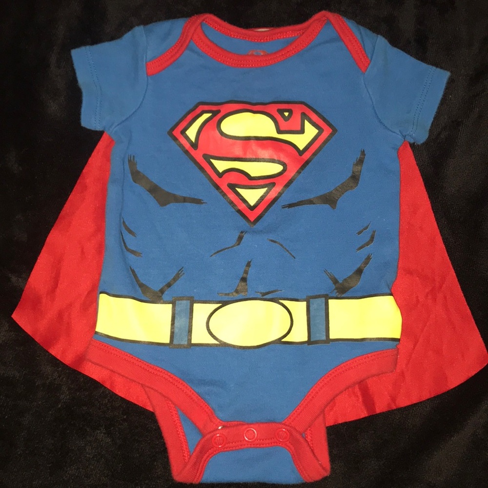 Superman Onsie 0-3 months with cape